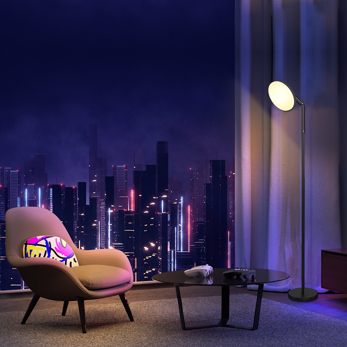 HCP067 圆盘落地灯